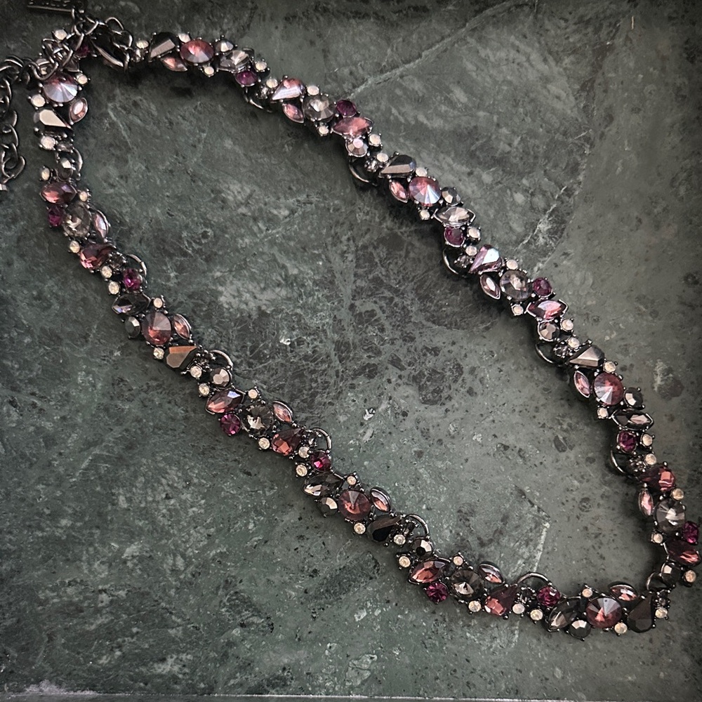 Elegant Pink and Silver Women's Necklace